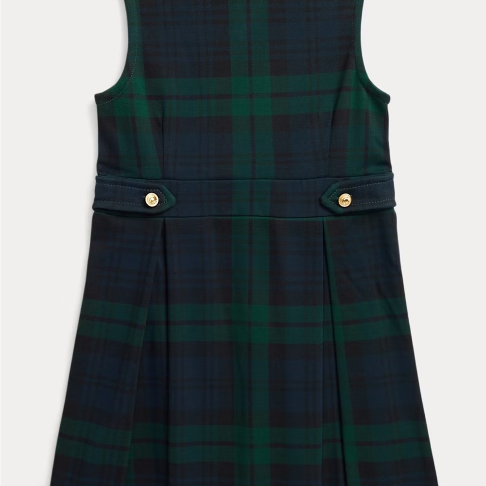Ralph Lauren Plaid Pleated Dress